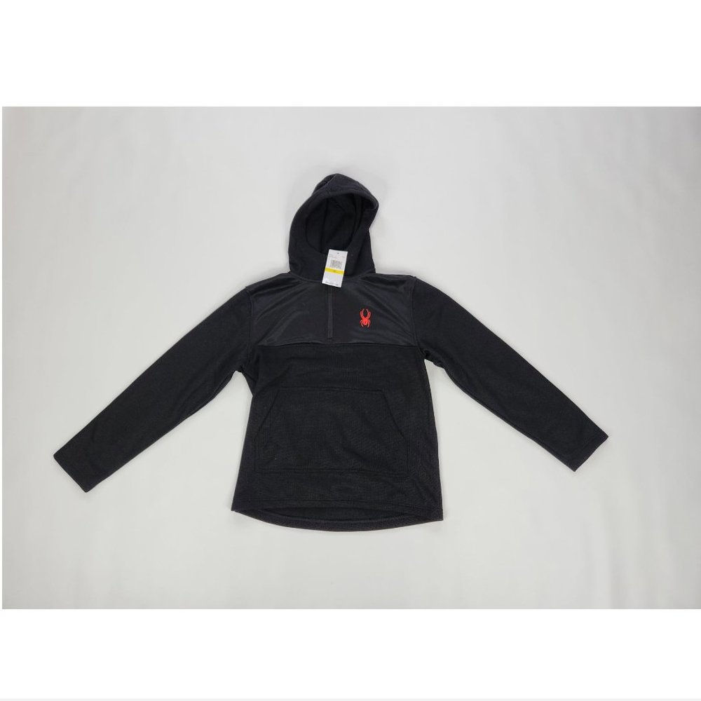 Spyder Ray Half Zip Hoody Jacket Mens Medium Black